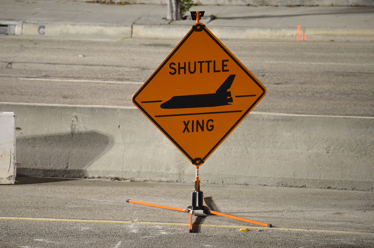 Endeavour's 'Shuttle Xing' Signs on Sale as 'Mission 26' Memento